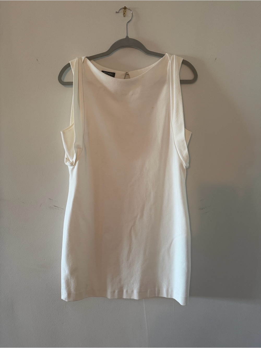 Escada Sport cream Sleeveless Shift dress